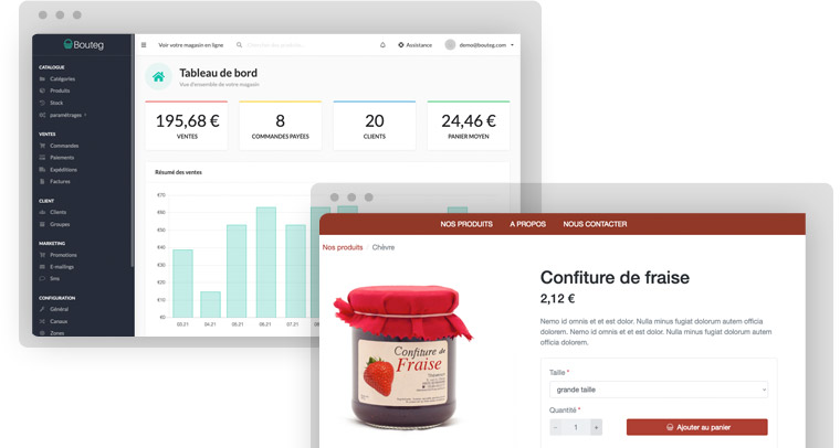 Bouteg Tout pour gérer vos ventes en ligne